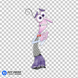 Fear Inside Out Watercolor Clipart PNG Hand Drawn Illustration