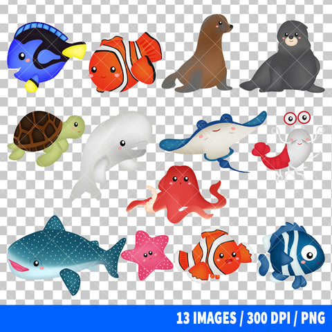 Finding Dory Clipart PNG Bundle
