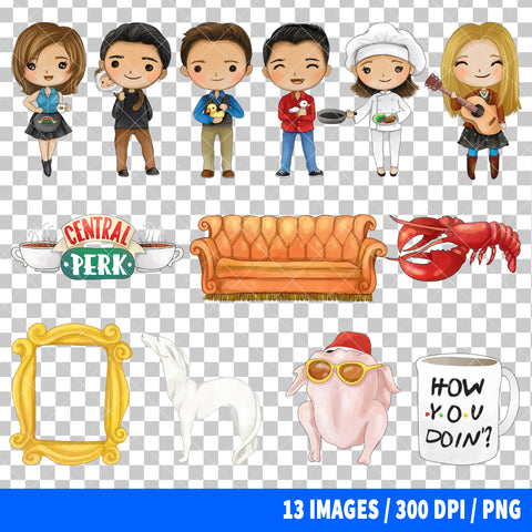 Friends Clipart PNG Bundle