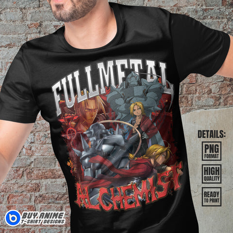 Fullmetal Alchemist Anime Bootleg T-shirt Design