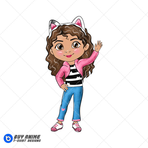 Gabby's Dollhouse Watercolor Clipart PNG Hand Drawn Illustration #2
