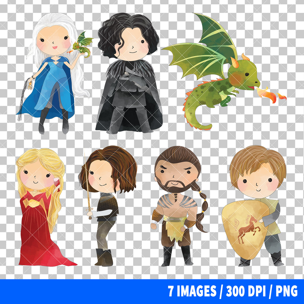Game Of Thrones Clipart PNG Bundle #3