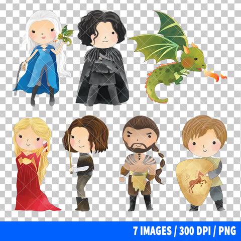 Game Of Thrones Clipart PNG Bundle #3