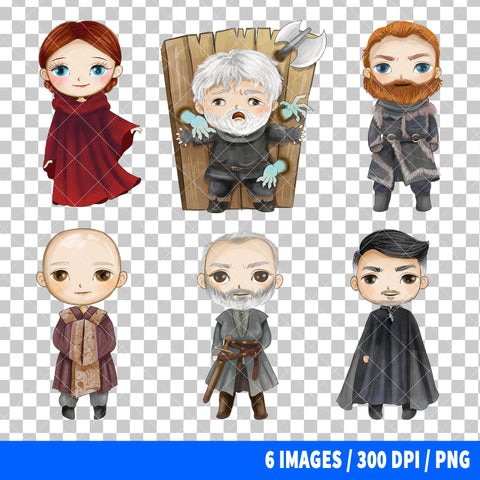 Game Of Thrones Clipart PNG Bundle #4