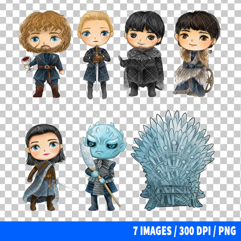 Game Of Thrones Clipart PNG Bundle #5