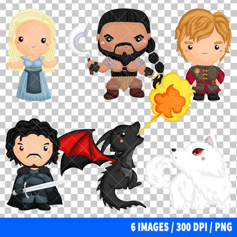 Game Of Thrones Clipart PNG Bundle