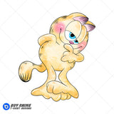 Garfield Watercolor Clipart PNG Hand Drawn Illustration
