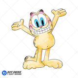 Garfield Watercolor Clipart PNG Hand Drawn Illustration #7