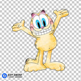 Garfield Watercolor Clipart PNG Hand Drawn Illustration #7