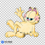 Garfield Watercolor Clipart PNG Hand Drawn Illustration #9