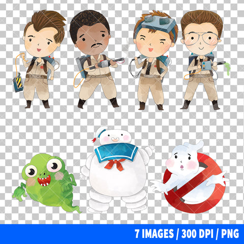 Ghostbusters Clipart PNG Bundle #2