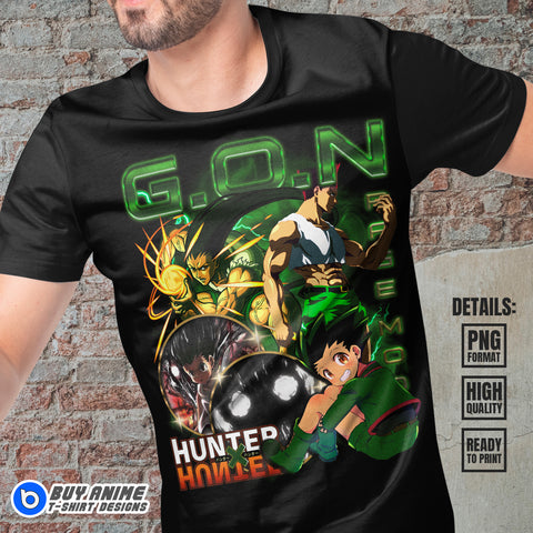 Gon Hunter x Hunter Anime Bootleg T-shirt Design