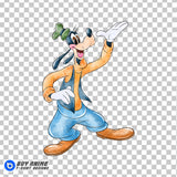 Goofy Watercolor Clipart PNG Hand Drawn Illustration