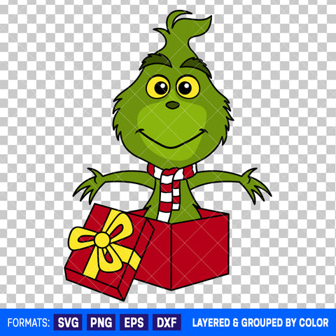 Grinch Christmas SVG Cut File for Cricut and Silhouette #2