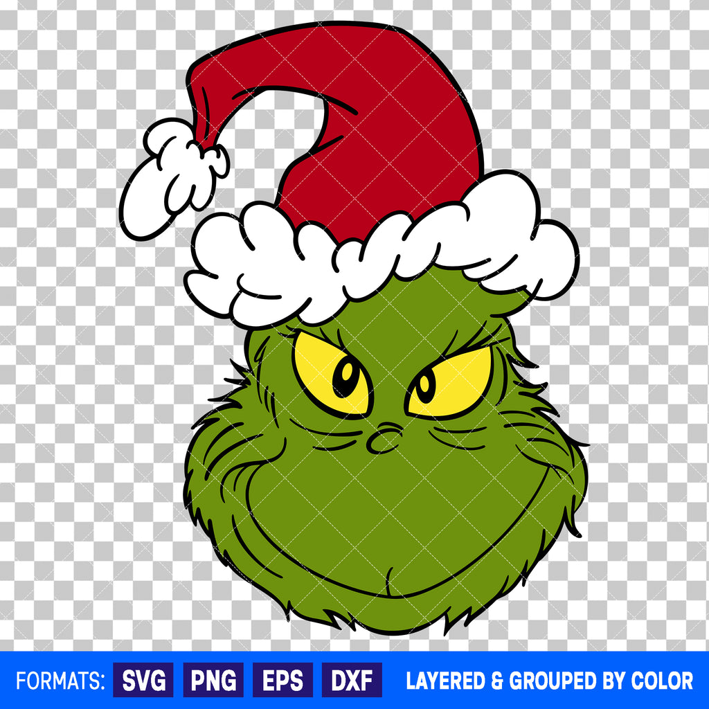 Grinch Christmas SVG Cut File for Cricut and Silhouette #4