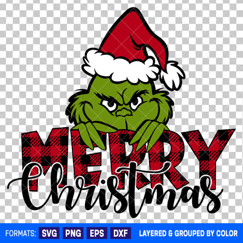 Grinch Christmas SVG Cut File for Cricut and Silhouette #7