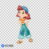 Guilia Luca Watercolor Clipart PNG Hand Drawn Illustration