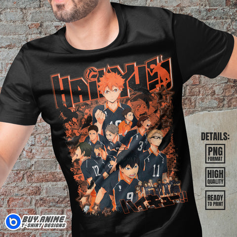 Haikyuu Anime Bootleg T-shirt Design