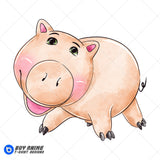 Hamm Toy Story Watercolor Clipart PNG Hand Drawn Illustration