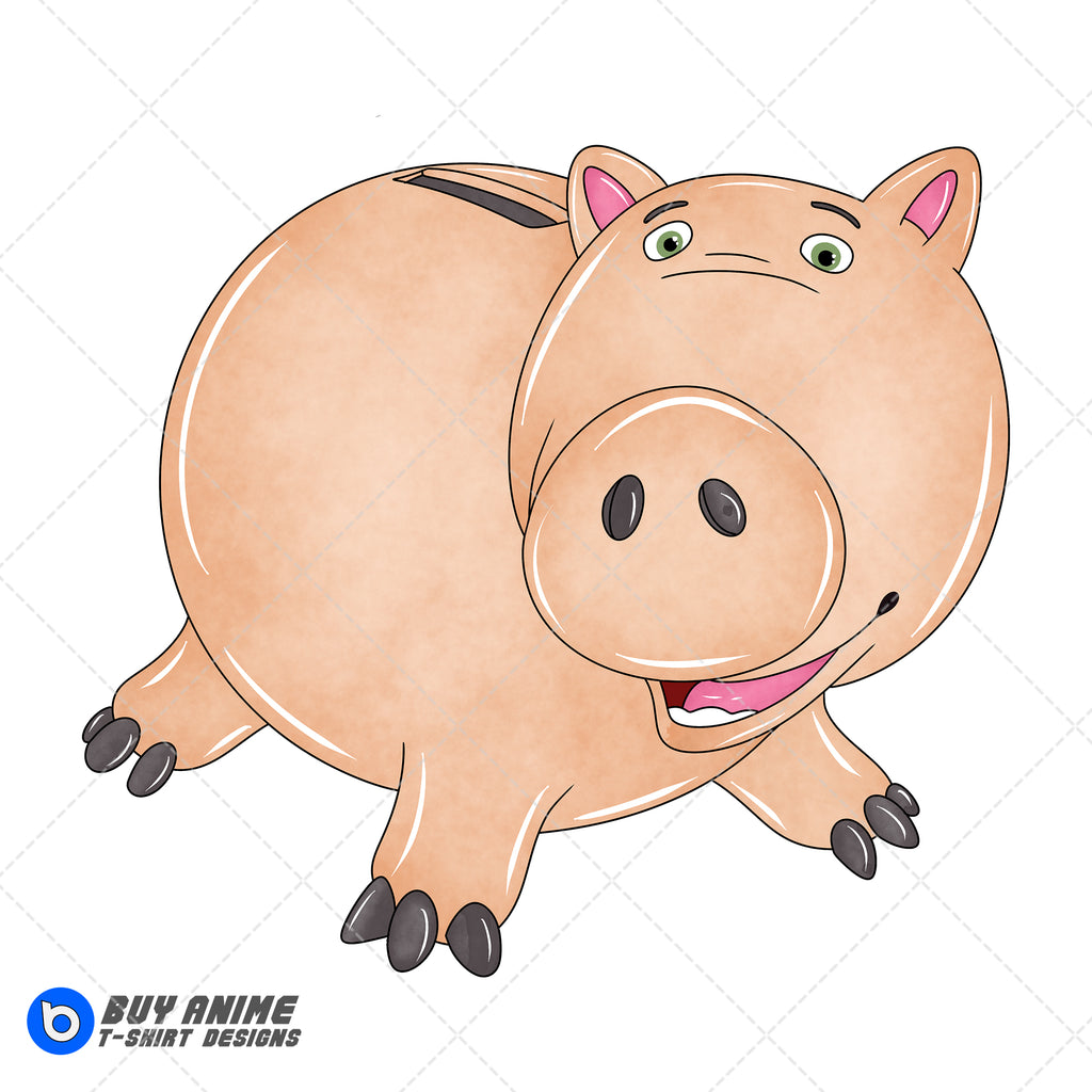 Hamm Toy Story Watercolor Clipart PNG Hand Drawn Illustration #2