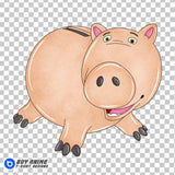 Hamm Toy Story Watercolor Clipart PNG Hand Drawn Illustration #2