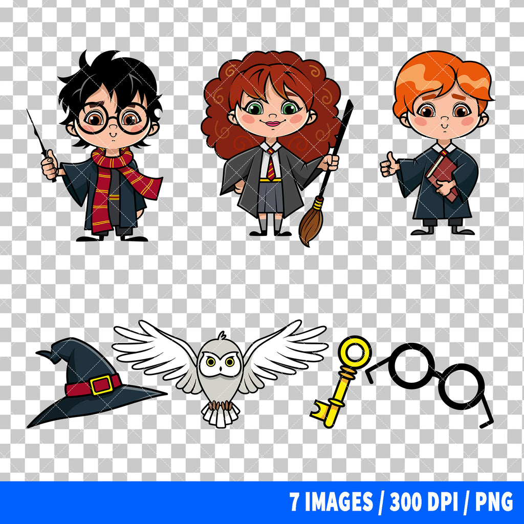 Harry Potter Clipart PNG Bundle
