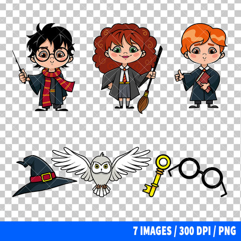 Harry Potter Clipart PNG Bundle