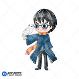 Harry Potter Watercolor Clipart PNG Hand Drawn Illustration