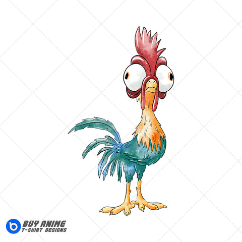 Hei Hei Moana Watercolor Clipart PNG Hand Drawn Illustration