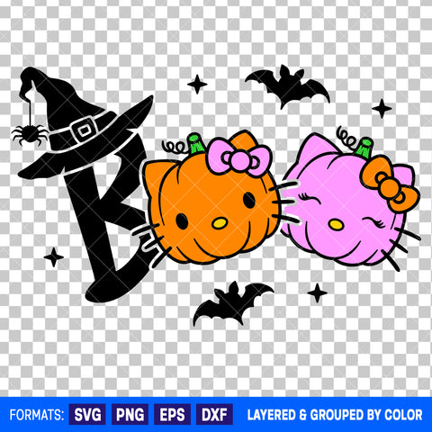 Hello Kitty Halloween SVG Cut File for Cricut and Silhouette