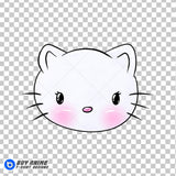 Hello Kitty Watercolor Clipart PNG Hand Drawn Illustration #3