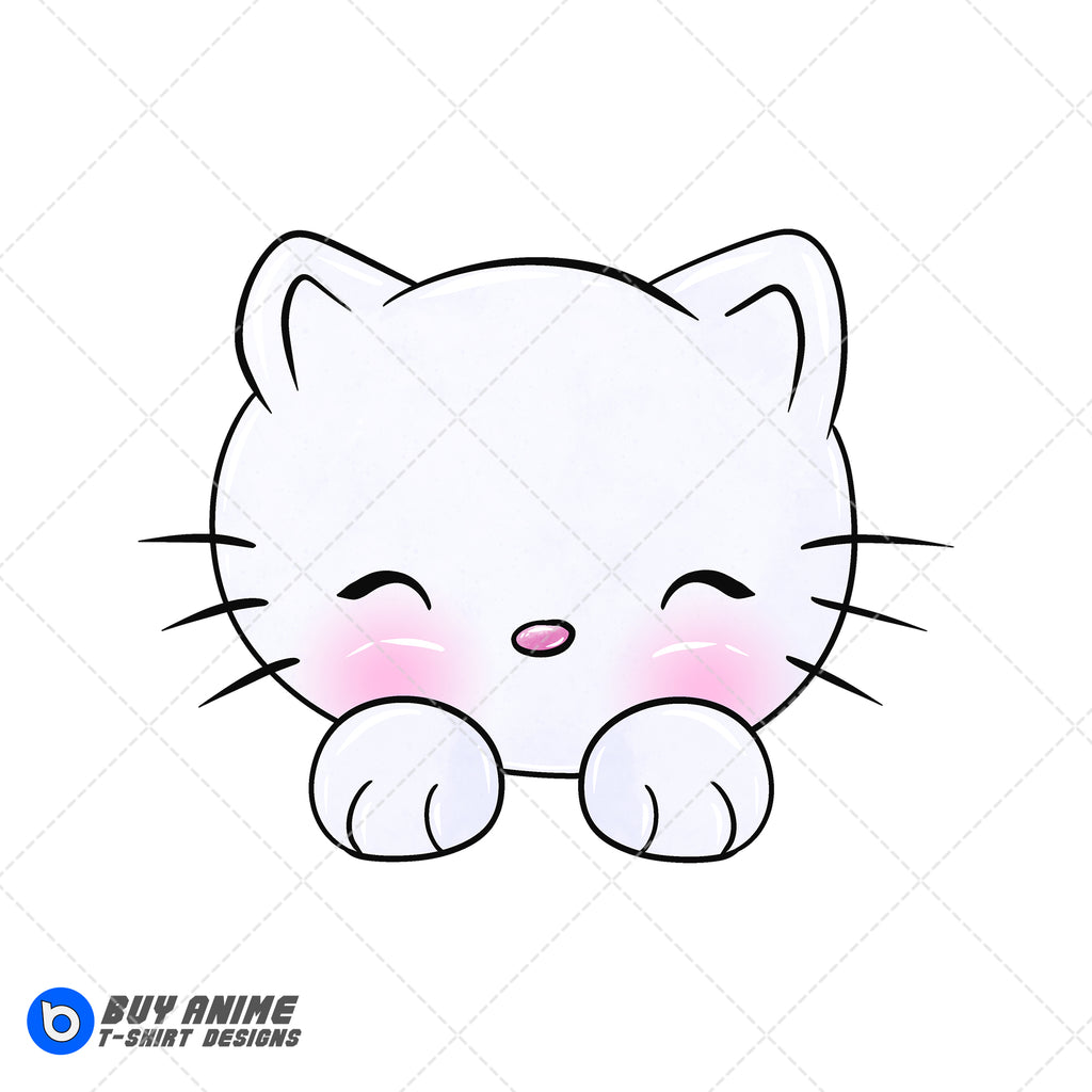 Hello Kitty Watercolor Clipart PNG Hand Drawn Illustration #4