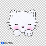 Hello Kitty Watercolor Clipart PNG Hand Drawn Illustration #4