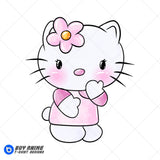 Hello Kitty Watercolor Clipart PNG Hand Drawn Illustration #7