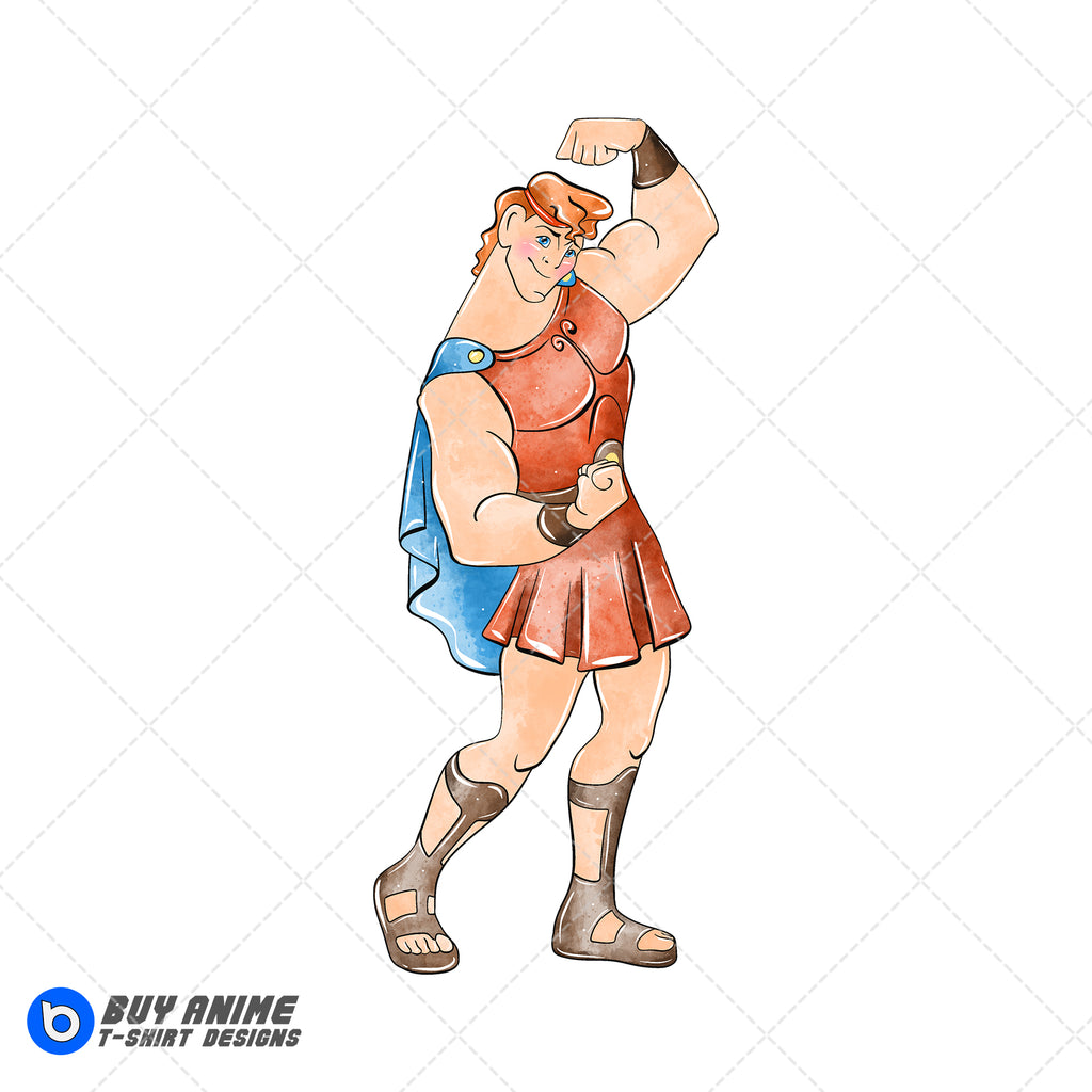 Hercules Watercolor Clipart PNG Hand Drawn Illustration