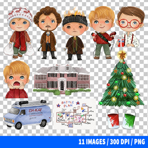 Home Alone Clipart PNG Bundle #2