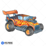 Hot Wheels Watercolor Clipart PNG Hand Drawn Illustration #4