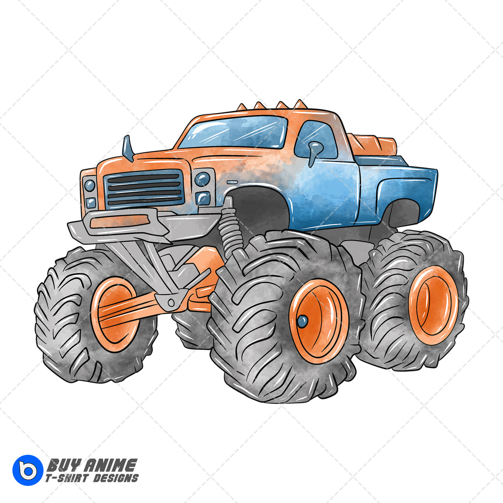 Hot Wheels Watercolor Clipart PNG Hand Drawn Illustration #6