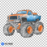 Hot Wheels Watercolor Clipart PNG Hand Drawn Illustration #6