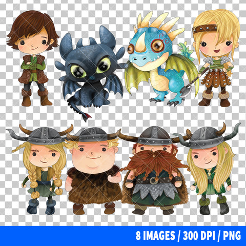 How To Train Your Dragon Clipart PNG Bundle #2