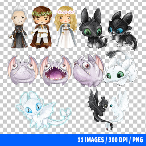 How To Train Your Dragon Clipart PNG Bundle #3