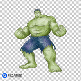 Hulk Watercolor Clipart PNG Hand Drawn Illustration