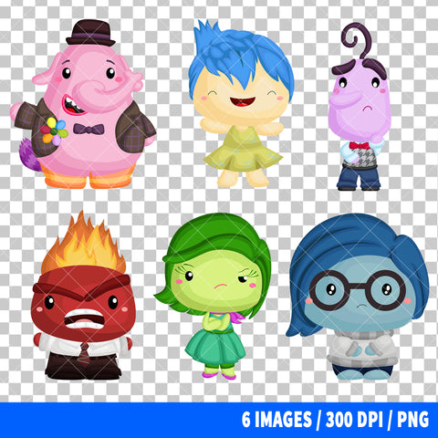 Inside Out Clipart PNG Bundle