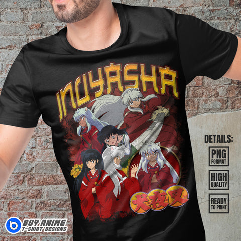 Inuyasha Anime Bootleg T-shirt Design