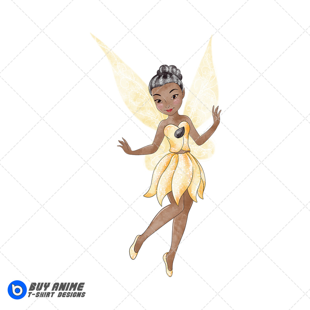 Iridessa Tinker Bell Watercolor Clipart PNG Hand Drawn Illustration