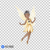 Iridessa Tinker Bell Watercolor Clipart PNG Hand Drawn Illustration