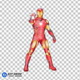 Iron Man Watercolor Clipart PNG Hand Drawn Illustration