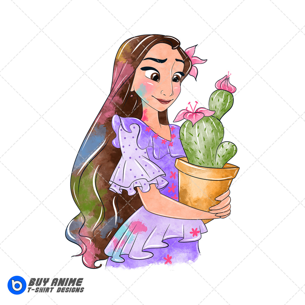 Isabela Encanto Watercolor Clipart PNG Hand Drawn Illustration