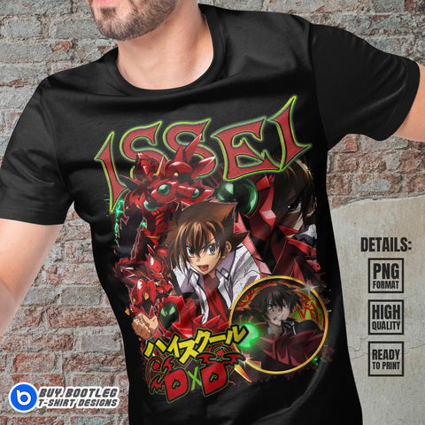 Issei Hyoudou High School DxD Anime Bootleg T-shirt Design