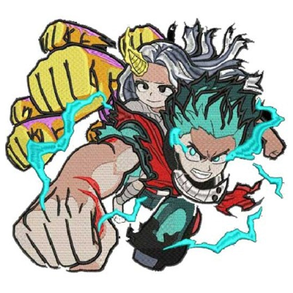 Izuku Midoriya My Hero Academia Anime Embroidery Design Template